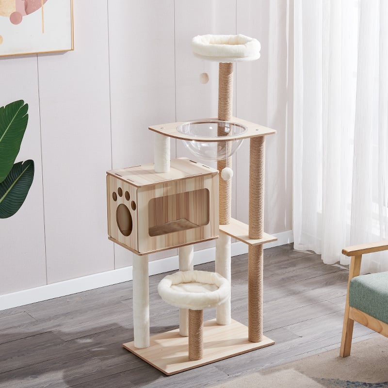 Before — cat tree product shot, basic scene